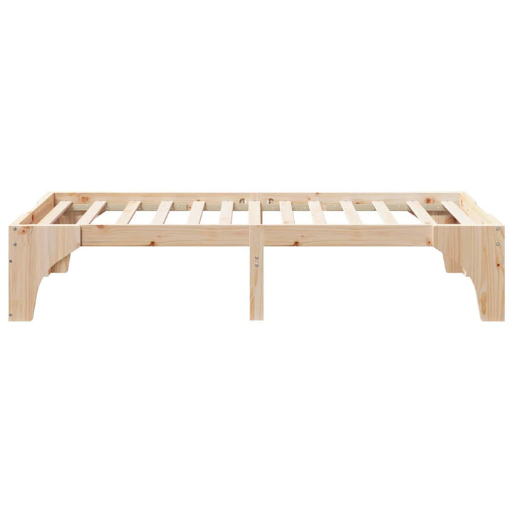 Sengestel Brun 100 x 200 cm Massiv fyrretræ