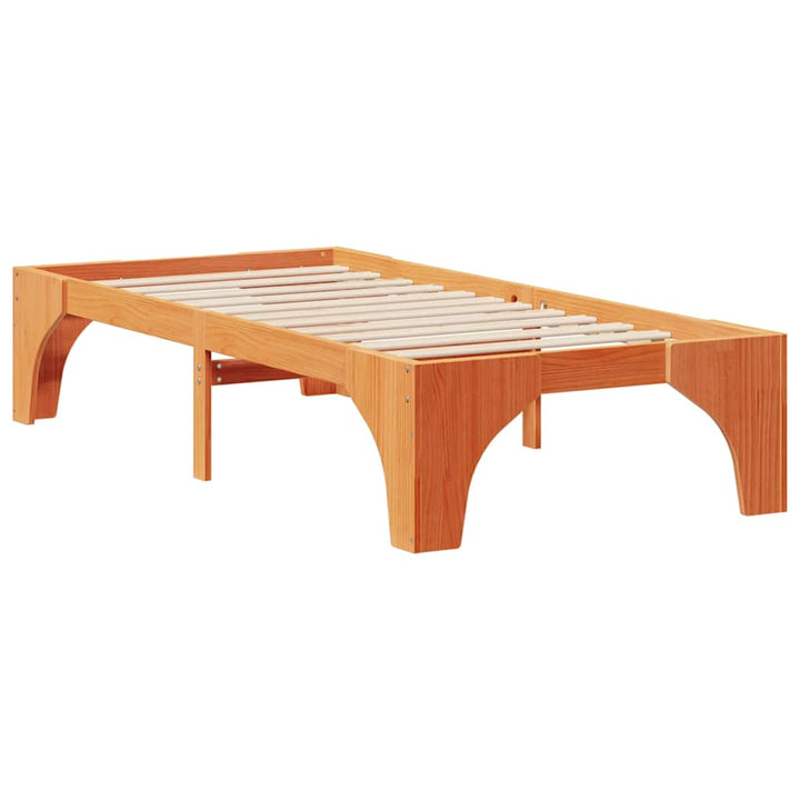Sengestel Brun 90 x 200 cm Massiv fyrretræ