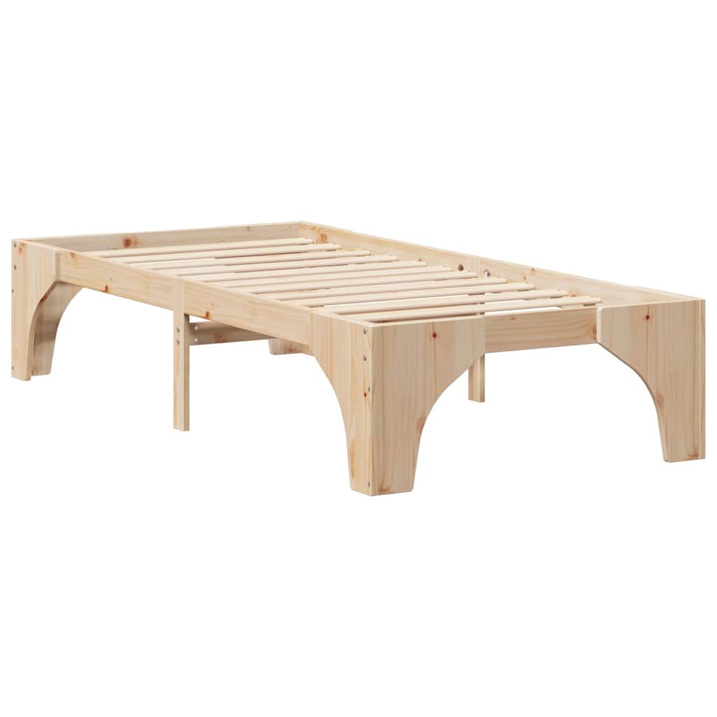 Sengestel Brun 90 x 190 cm Massiv fyrretræ