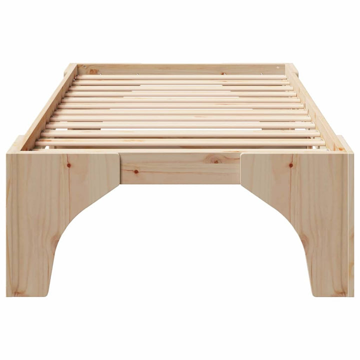 Sengestel Brun 90 x 190 cm Massiv fyrretræ