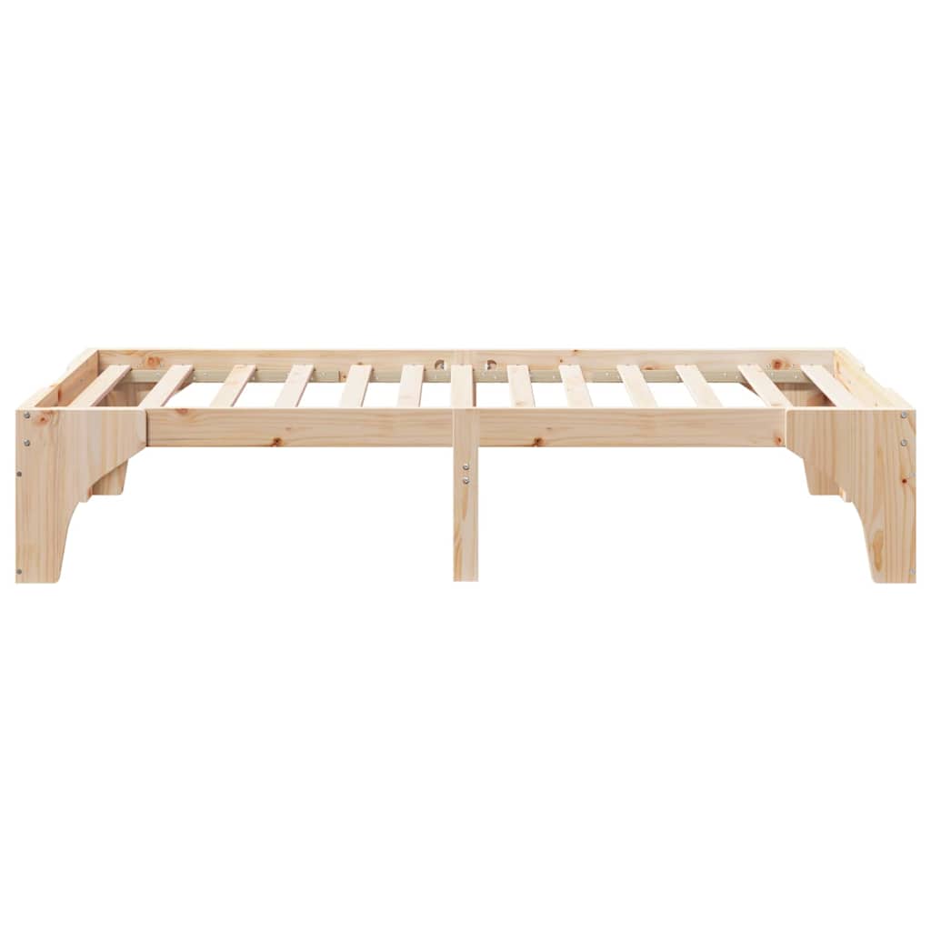 Sengestel Brun 90 x 190 cm Massiv fyrretræ