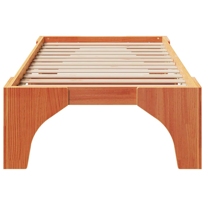 Sengestel Brun 90 x 190 cm Massiv fyrretræ