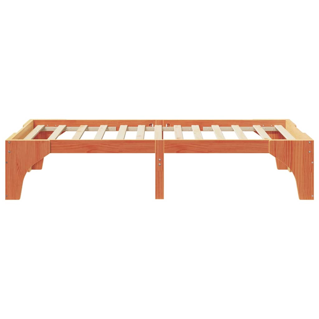 Sengestel Brun 90 x 190 cm Massiv fyrretræ
