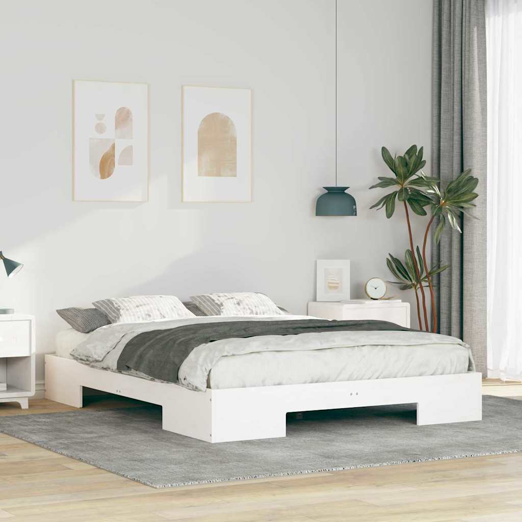 Sengestel Hvid 150 x 200 cm