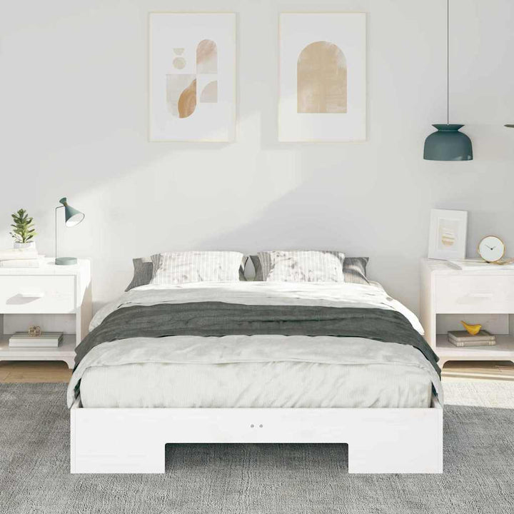 Sengestel Hvid 135 x 190 cm