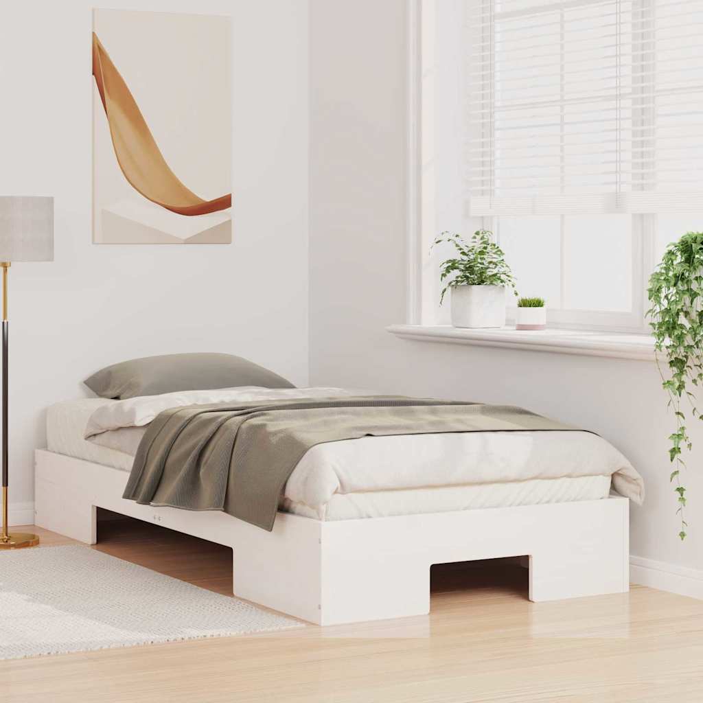Sengestel Hvid 90 x 190 cm