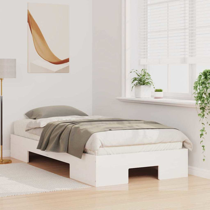 Sengestel Hvid 90 x 190 cm