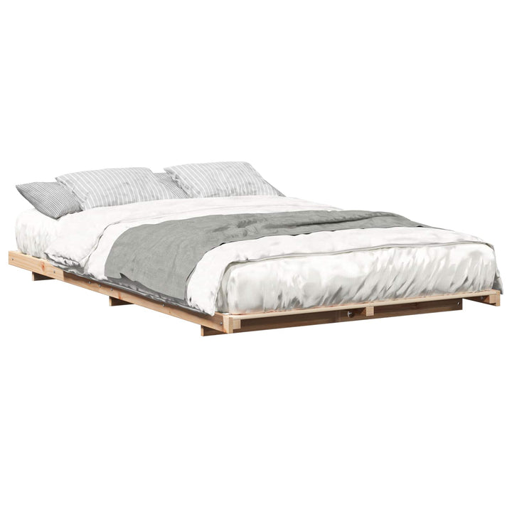 Sengestel Brun 120 x 190 cm Massiv fyrretræ