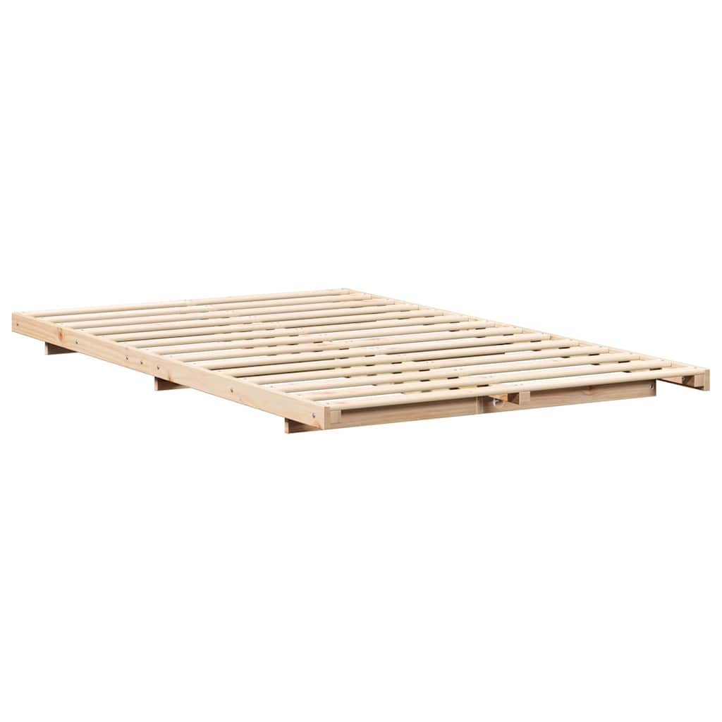 Sengestel Brun 120 x 190 cm Massiv fyrretræ