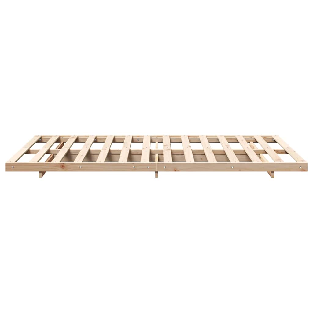 Sengestel Brun 120 x 190 cm Massiv fyrretræ