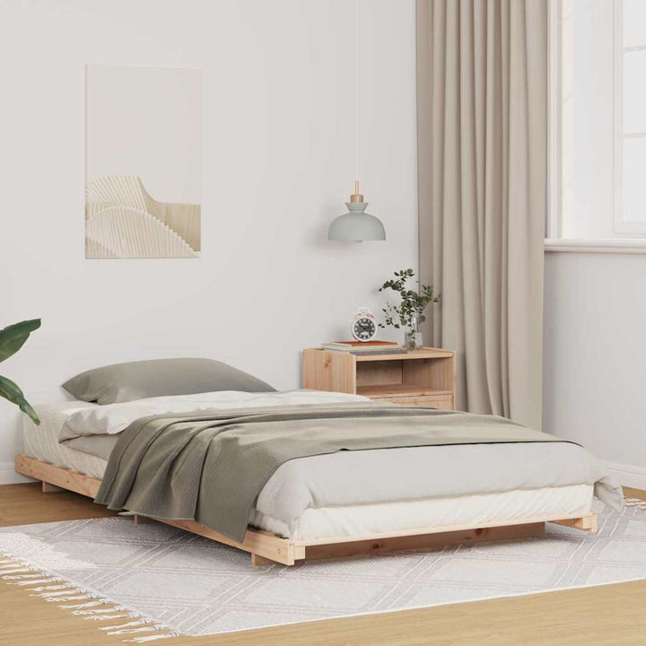 Sengestel Brun 80 x 210 cm Massiv fyrretræ