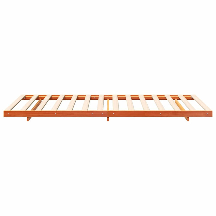 Sengestel Voks brun 80 x 210 cm Massiv fyrretræ
