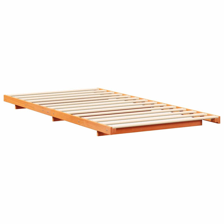 Sengestel Voks brun 100 x 210 cm Massiv fyrretræ