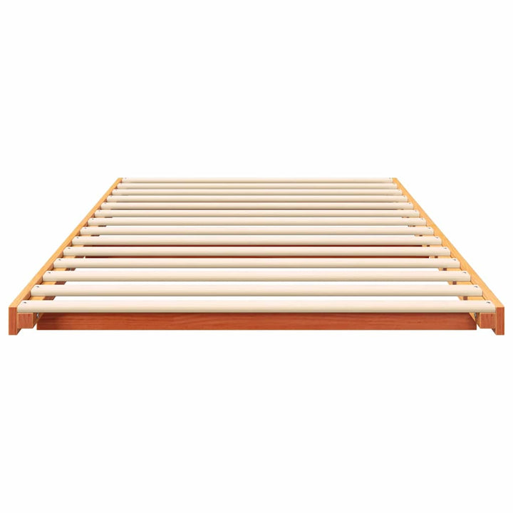 Sengestel Voks brun 100 x 210 cm Massiv fyrretræ