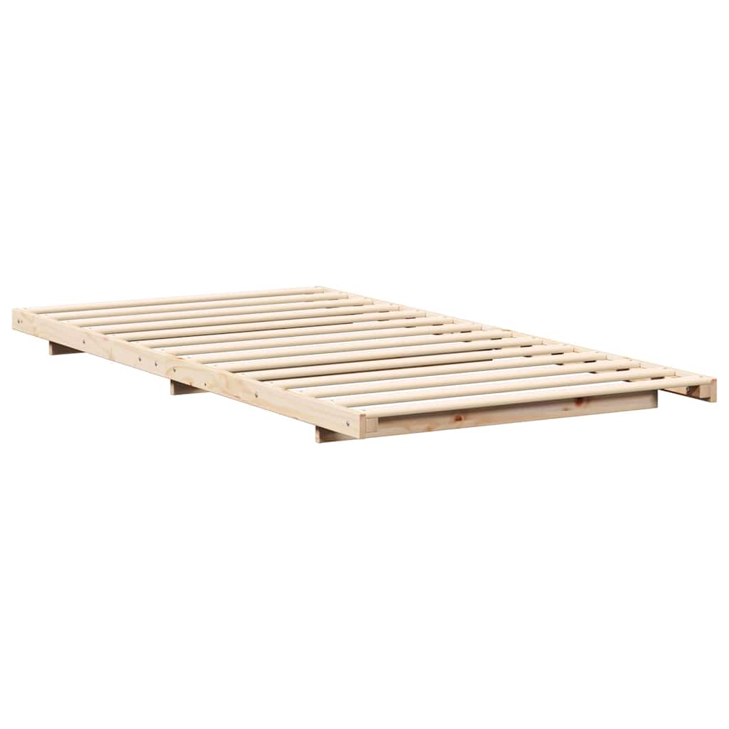 Sengestel Brun 90 x 220 cm Massiv fyrretræ