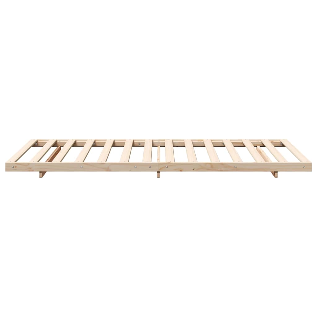 Sengestel Brun 90 x 220 cm Massiv fyrretræ