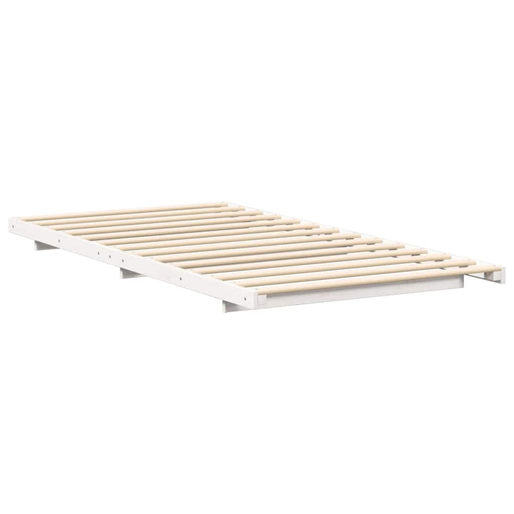 Sengestel Hvid 90 x 220 cm Massiv fyrretræ