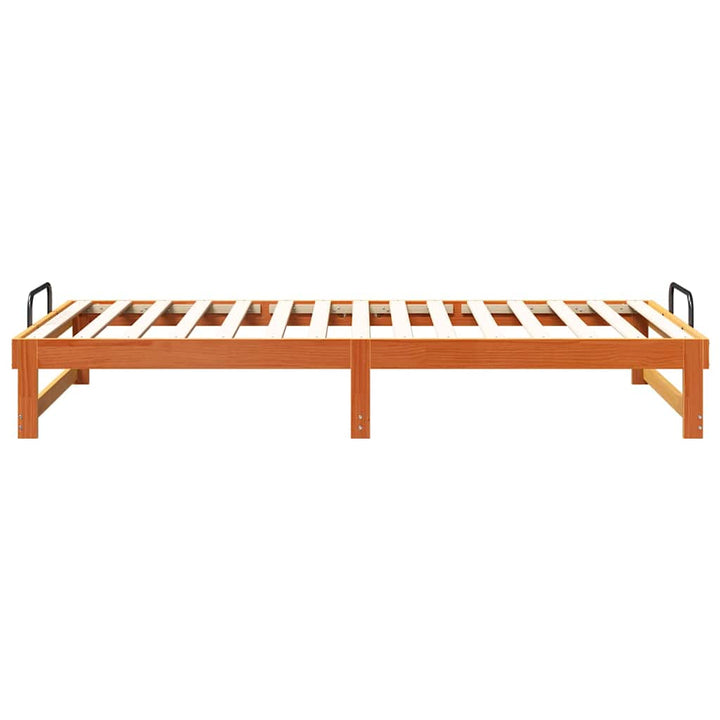 Sengestel Brun 100 x 200 cm Massiv fyrretræ