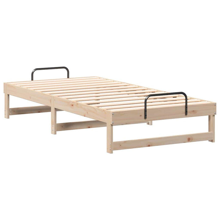 Sengestel Brun 90 x 200 cm Massiv fyrretræ