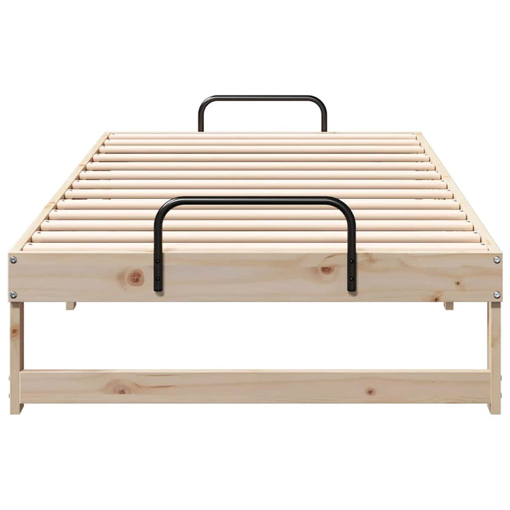 Sengestel Brun 90 x 200 cm Massiv fyrretræ