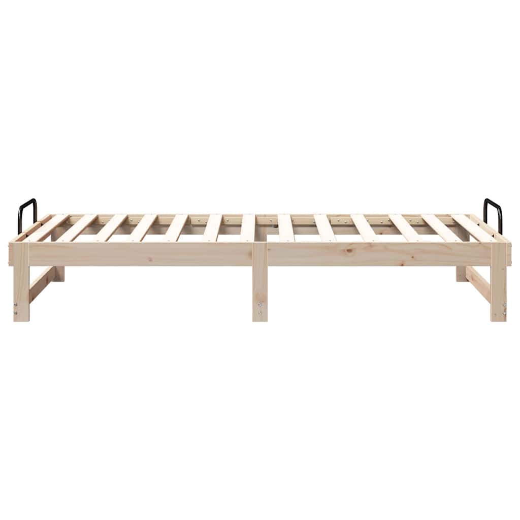 Sengestel Brun 90 x 200 cm Massiv fyrretræ