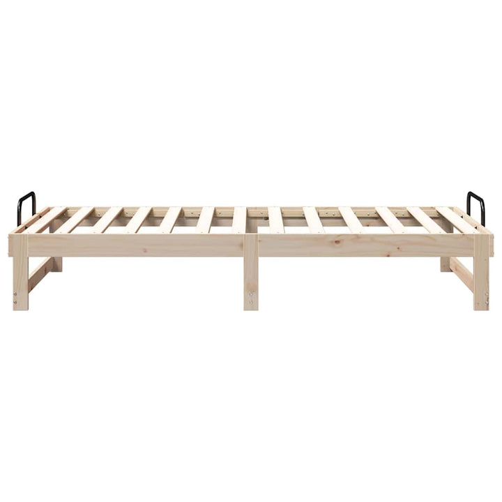 Sengestel Brun 90 x 200 cm Massiv fyrretræ