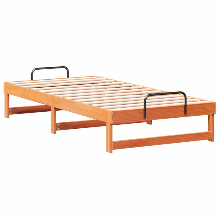 Sengestel Brun 90 x 200 cm Massiv fyrretræ