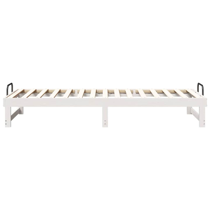 Sengestel Hvid 80 x 200 cm Massiv fyrretræ