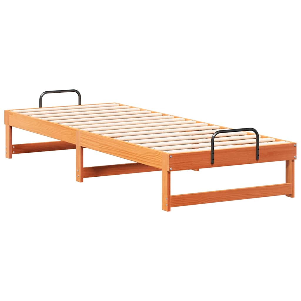 Sengestel Brun 80 x 200 cm Massiv fyrretræ