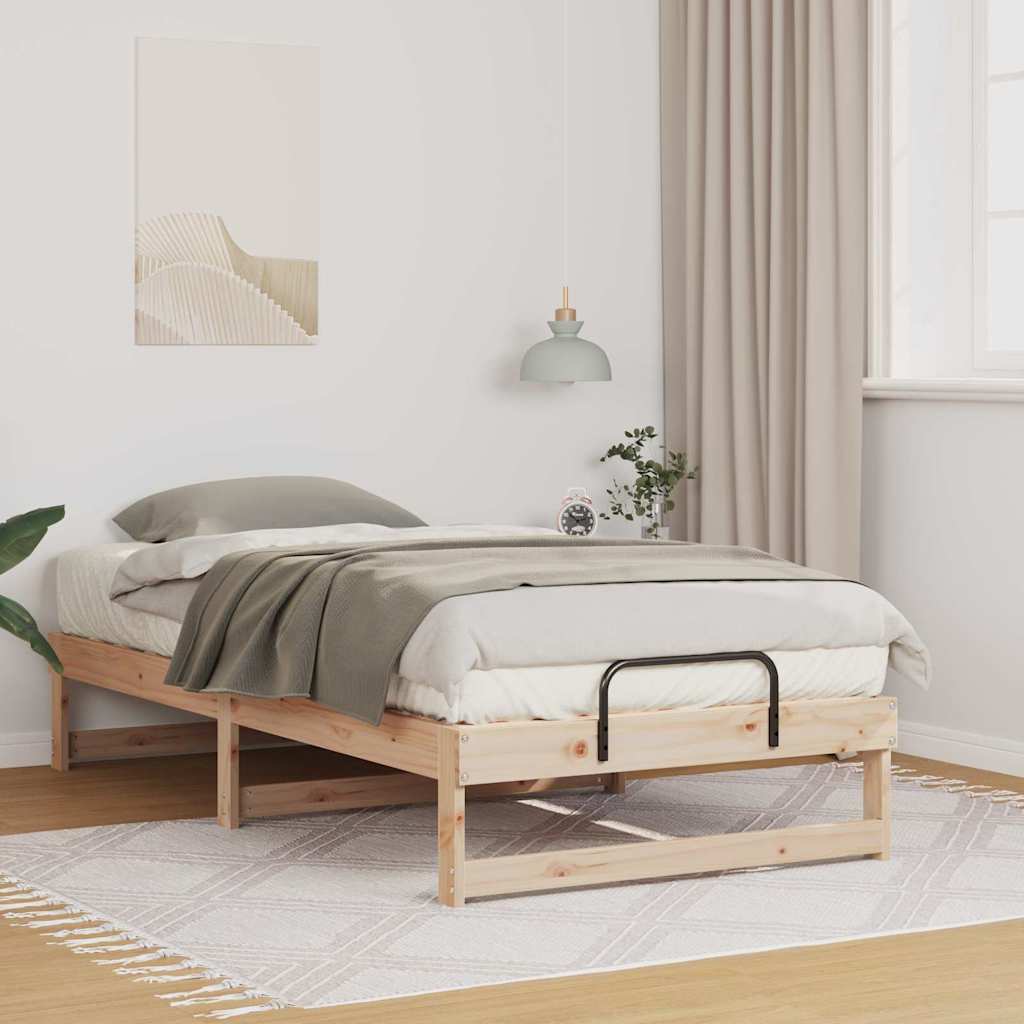Sengestel Brun 90 x 190 cm Massiv fyrretræ