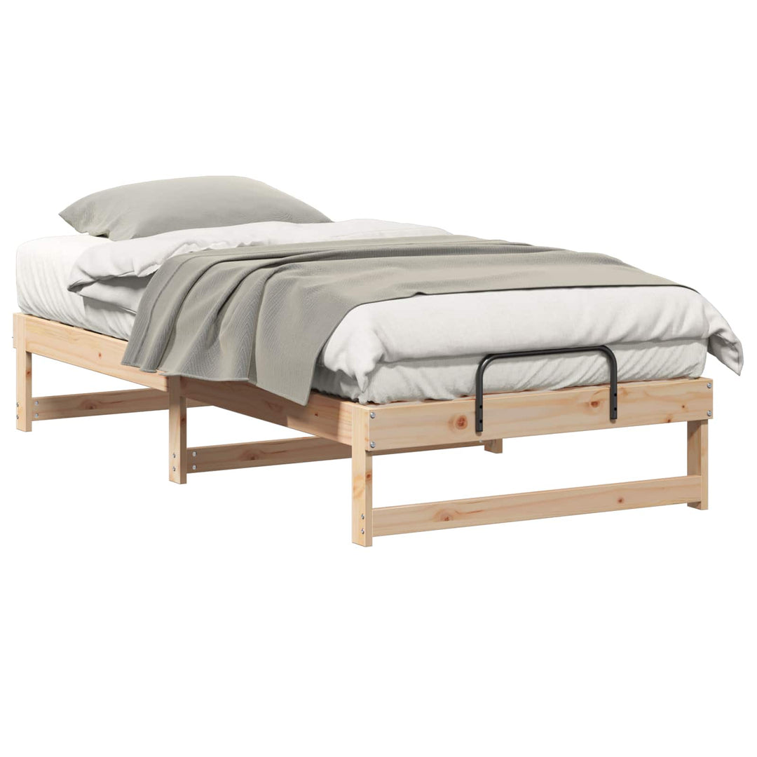Sengestel Brun 90 x 190 cm Massiv fyrretræ