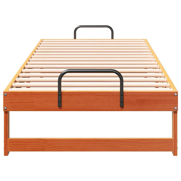 Sengestel Brun 80 x 210 cm Massiv fyrretræ