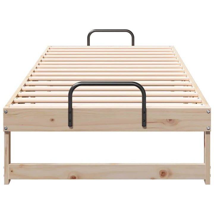 Sengestel Brun 90 x 210 cm Massiv fyrretræ