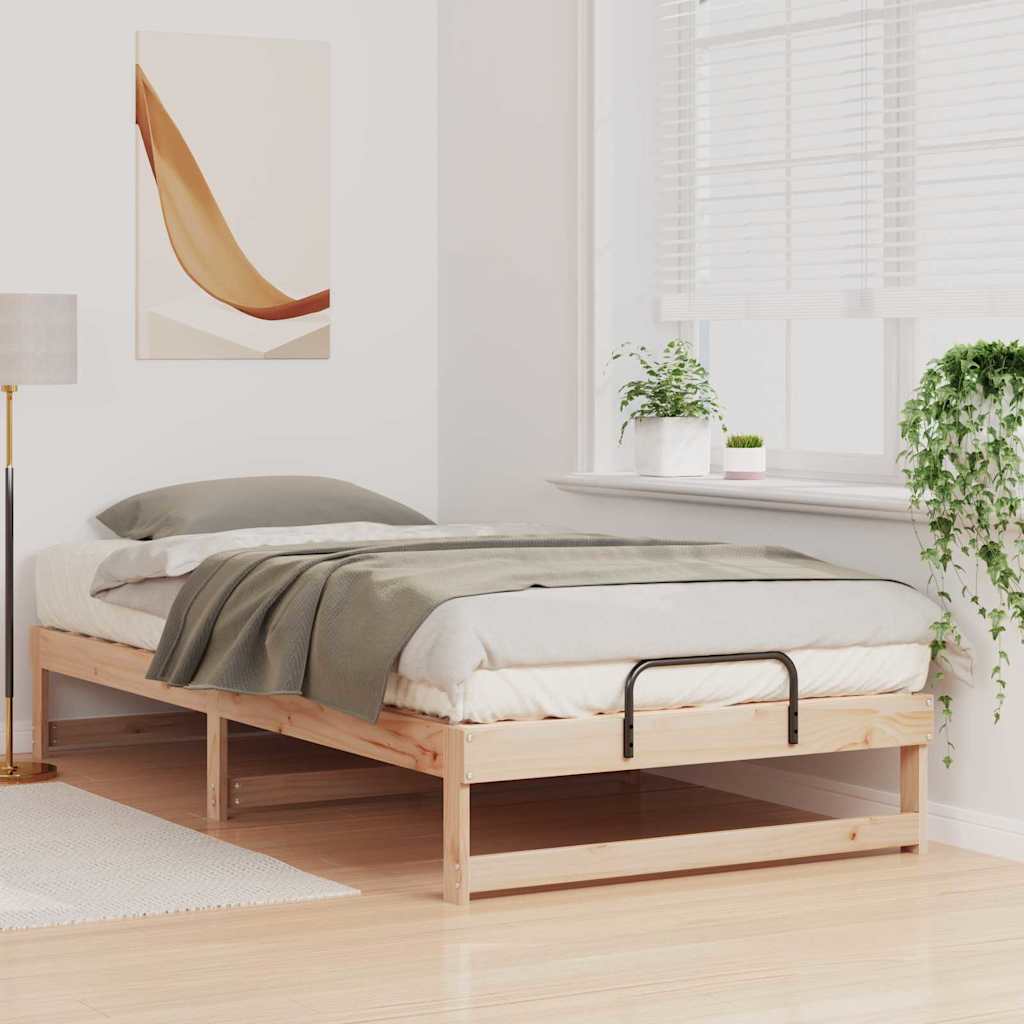 Sengestel Brun 100 x 210 cm Massiv fyrretræ