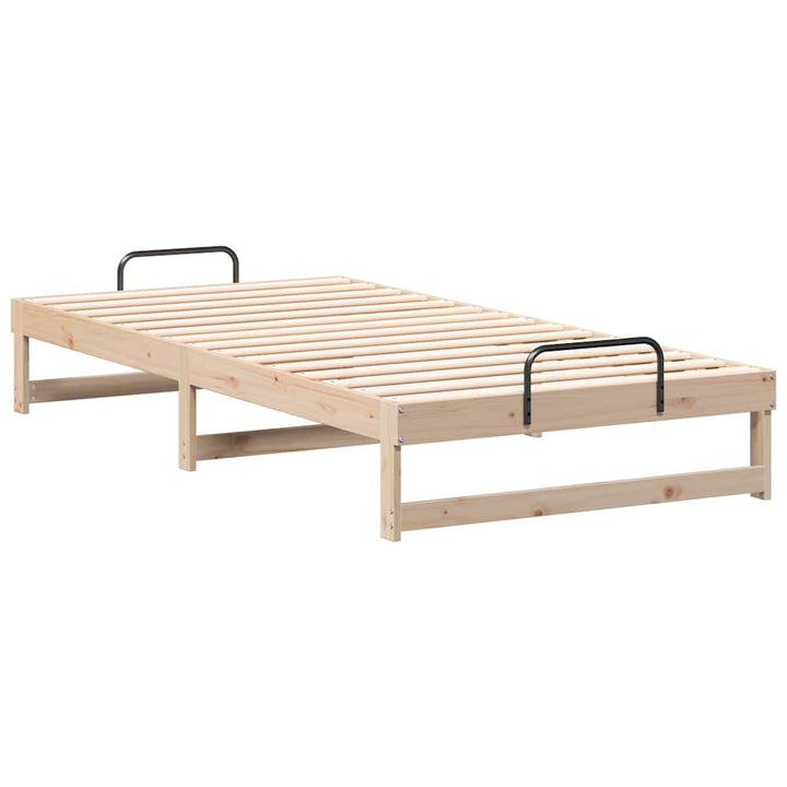 Sengestel Brun 100 x 210 cm Massiv fyrretræ