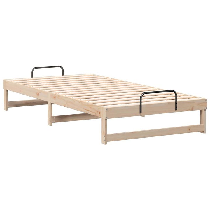 Sengestel Brun 100 x 210 cm Massiv fyrretræ