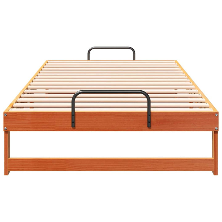 Sengestel Brun 100 x 210 cm Massiv fyrretræ