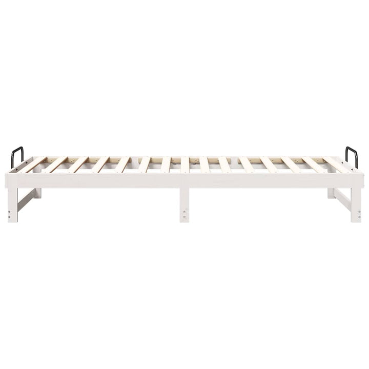 Sengestel Hvid 80 x 220 cm Massiv fyrretræ