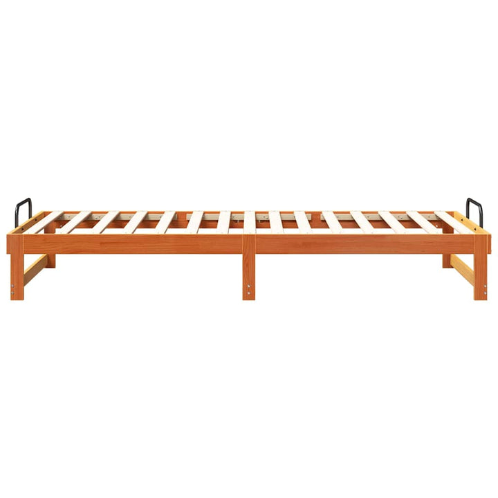 Sengestel Brun 80 x 220 cm Massiv fyrretræ