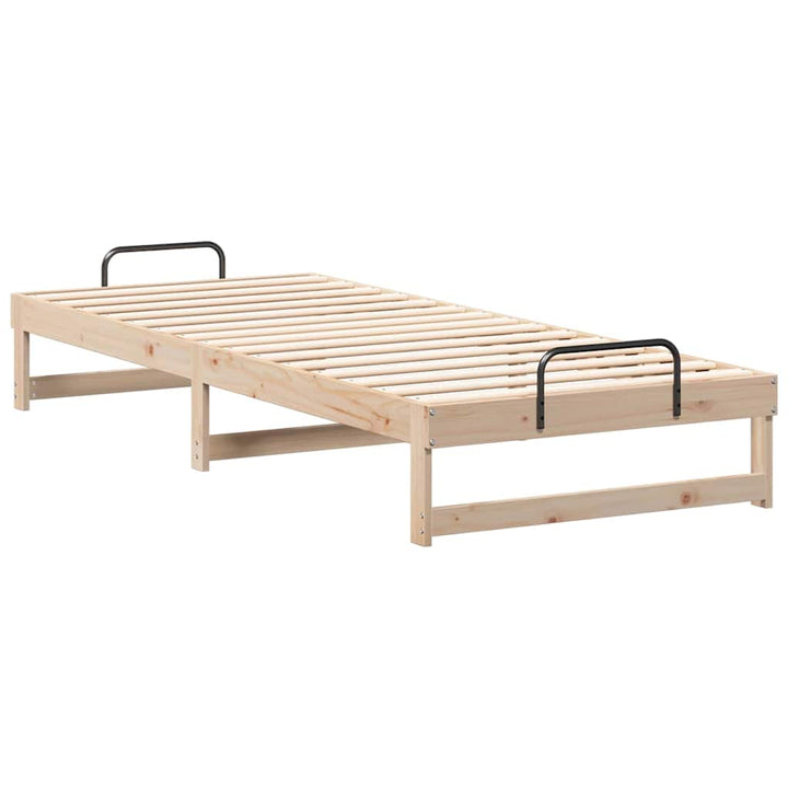 Sengestel Brun 90 x 220 cm Massiv fyrretræ