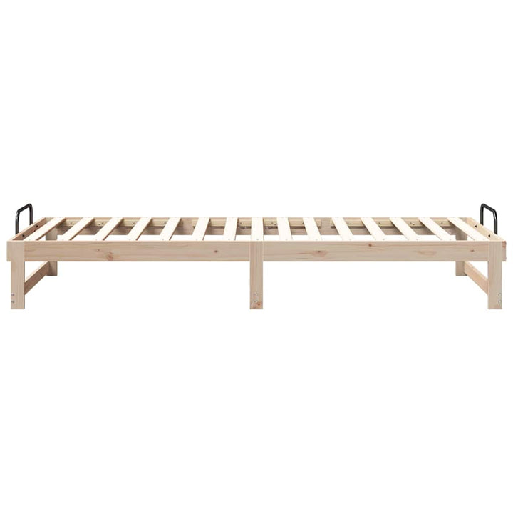 Sengestel Brun 90 x 220 cm Massiv fyrretræ