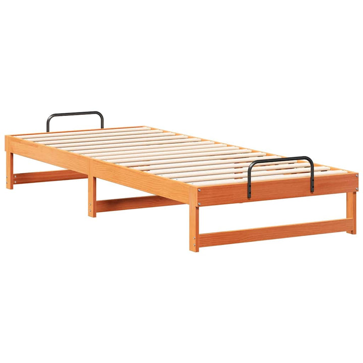Sengestel Brun 90 x 220 cm Massiv fyrretræ