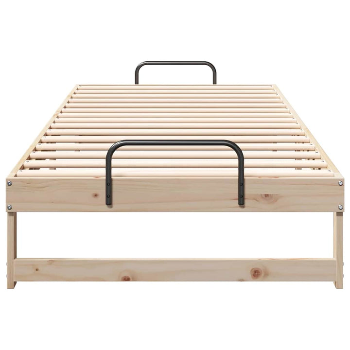 Sengestel Brun 100 x 220 cm Massiv fyrretræ