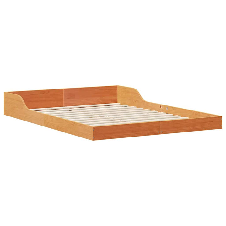 Sengestel Voks brun 120 x 200 cm Massiv fyrretræ