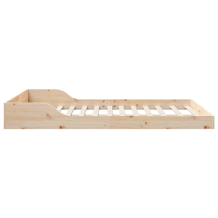 Sengestel Brun 140 x 190 cm Massiv fyrretræ