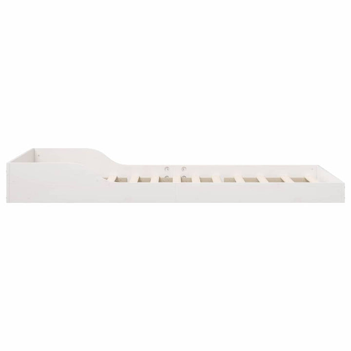 Sengestel Hvid 100 x 200 cm Massiv fyrretræ