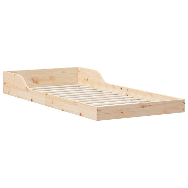 Sengestel Brun 90 x 200 cm Massiv fyrretræ