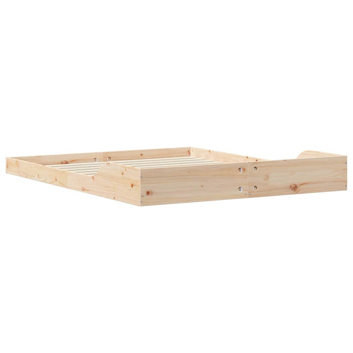 Sengestel Brun 160 x 210 cm Massiv fyrretræ