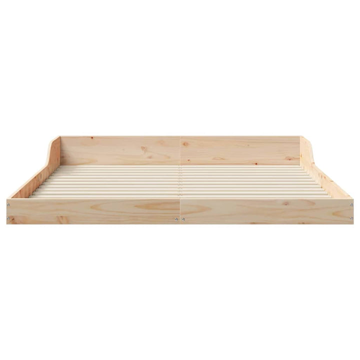 Sengestel Brun 160 x 210 cm Massiv fyrretræ