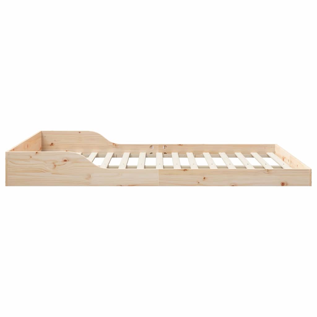 Sengestel Brun 160 x 210 cm Massiv fyrretræ
